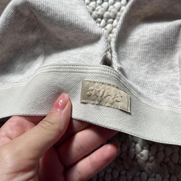 Skims Cotton Rib Plunge Bralette - Picture 3 of 4